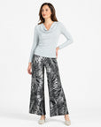 Cashmere Knit - Cowl Neck Side Ruched Sweater - Oatmeal - Final Sale!