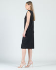 Modal Cotton - Reversible Cut Out Midi Dress - Black - Final Sale!