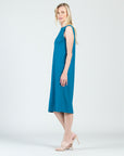 Modal Cotton - Reversible Cut Out Midi Dress - Teal - Final Sale!