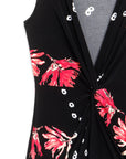 Center Slit Maxi Dress - Floral Flake - Final Sale!