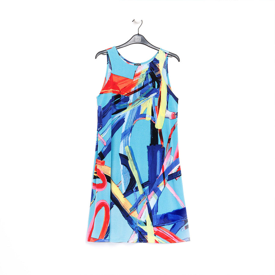 Jewel Neck Swing Dress - Ribbon Dance - Final Sale!