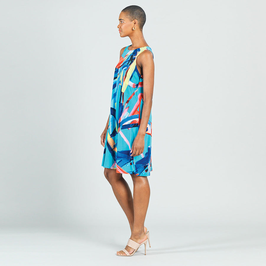 Jewel Neck Swing Dress - Ribbon Dance - Final Sale!