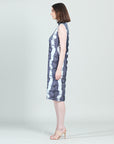 Mock Neck Midi Sheath Dress - Diamond Grey-Scale - Final Sale!
