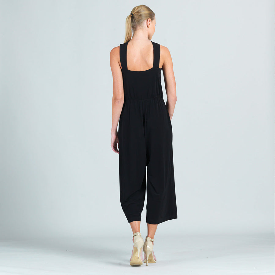 Grecian Halter Pocket Jumpsuit - Black - Limited Sizes!