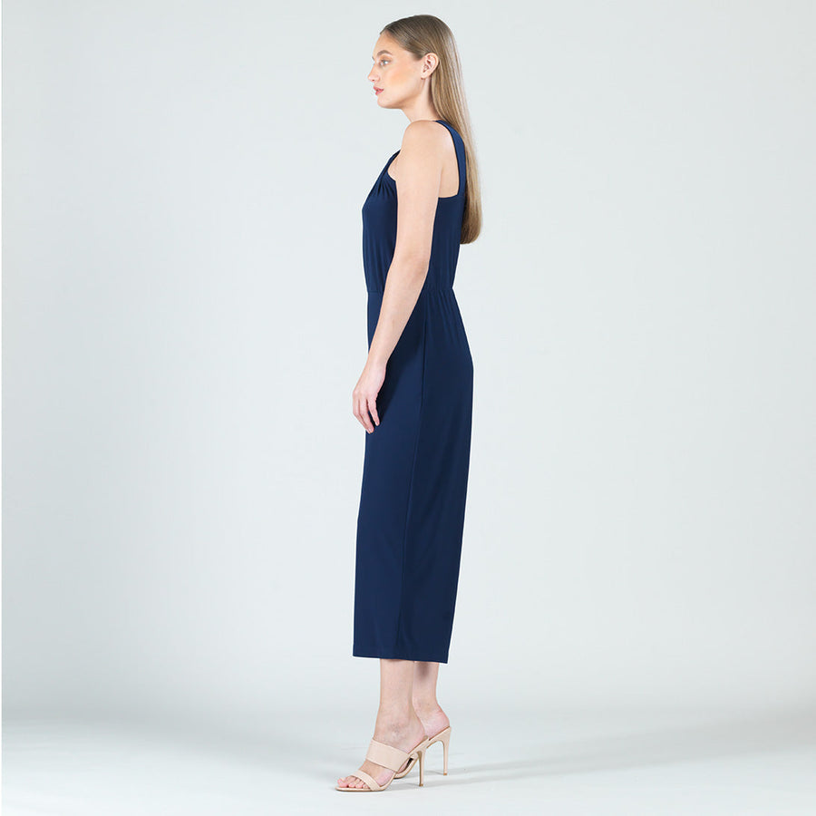 Grecian Halter Pocket Jumpsuit - Navy - Limited Sizes!