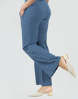 Ribbed Peach Knit - Wide Leg Pocket Pant - Denim - Final Sale!