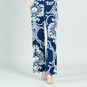 Wide Leg Pocket Pant - Paisley Leaf - Final Sale!