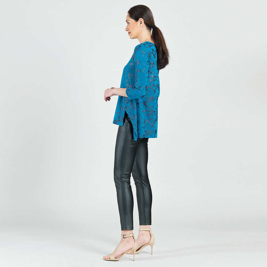 Foil Knit - Parachute Hem Tunic - Abstract Splatter - Final Sale!