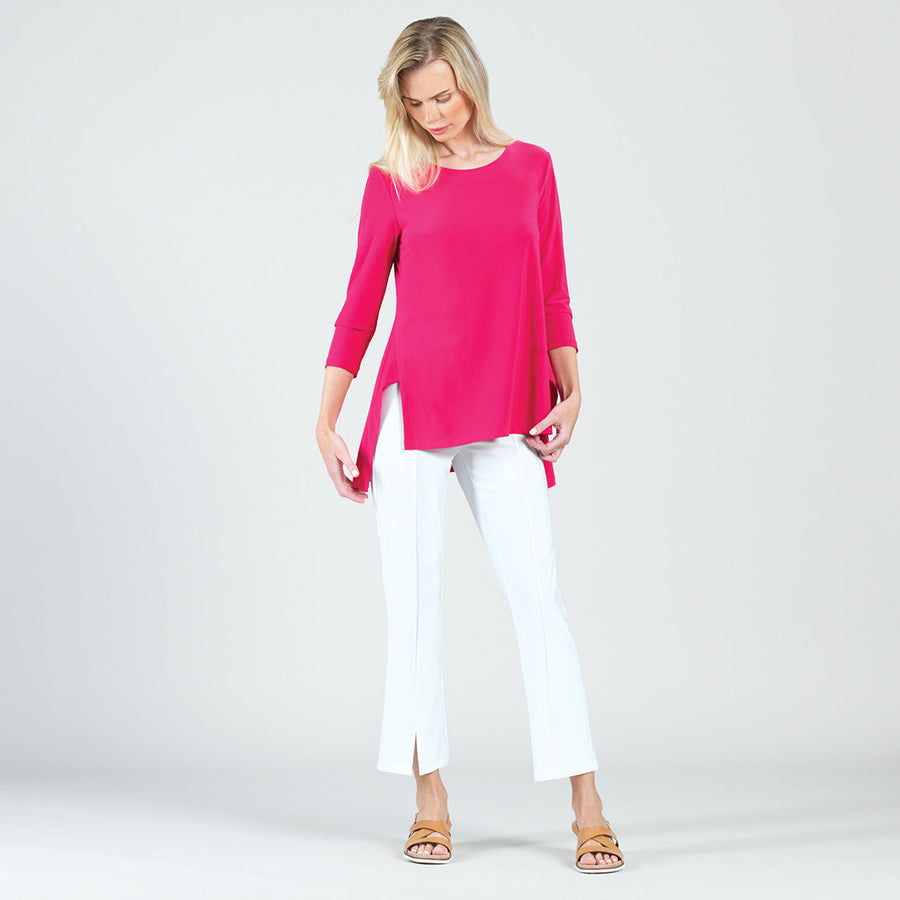 Parachute Hem Tunic - Hot Pink