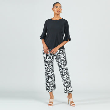 Reversible Back Tie Top - Black