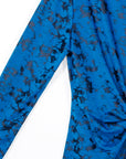 Foil Knit - Center Front Tie Top - Abstract Splatter - Final Sale!