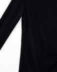 Side Tie Waist Tunic - Black - Final Sale! - Clara Sunwoo