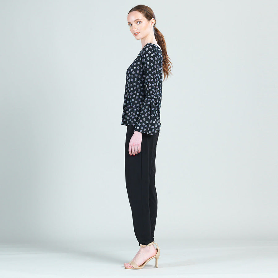 Off Shoulder Bell Sleeve Top - Polka Dot - Final Sale!
