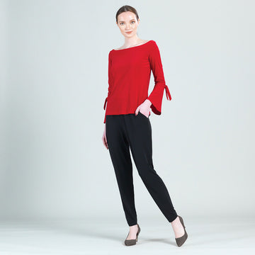 Off Shoulder Bell Sleeve Top - Red - Final Sale!