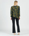 Cozy Texture - Half & Half Sleeve Sweater Top - Olive Leaf - Final Sale!