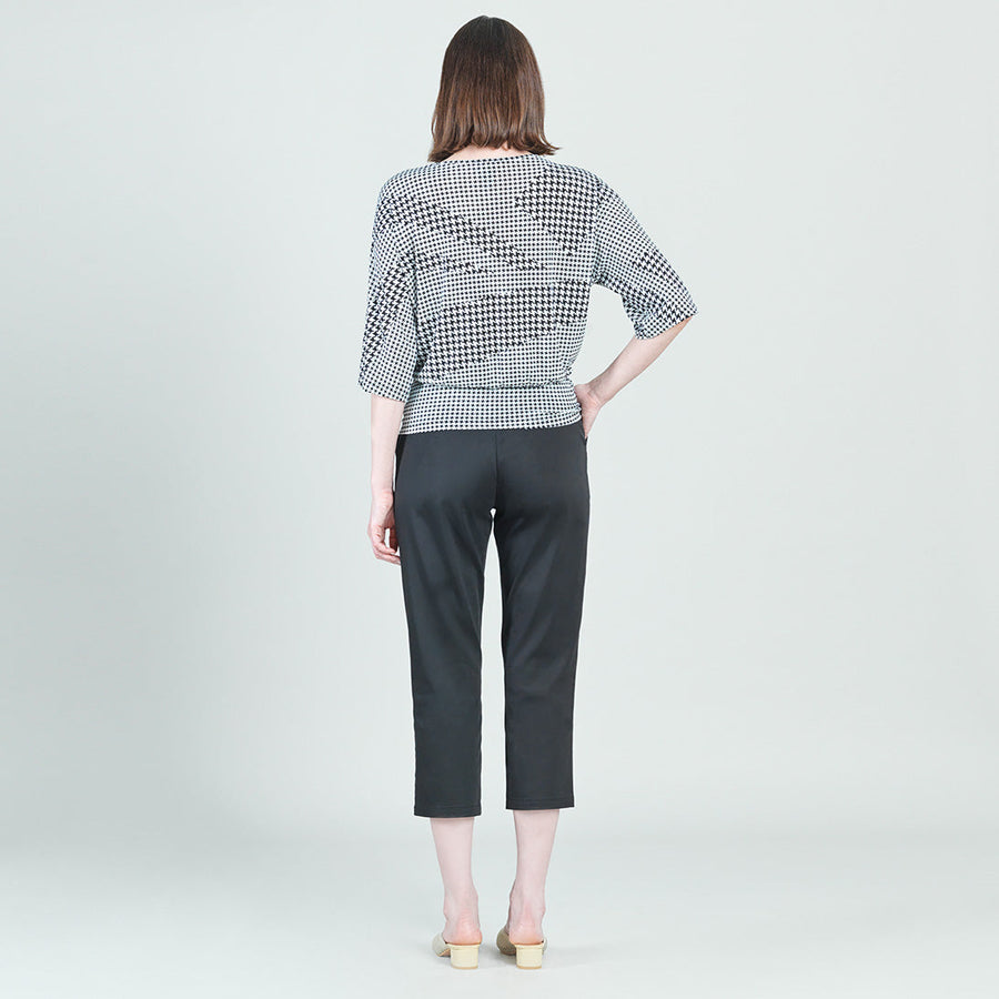 Side Tie Top - Houndstooth Grid - Final Sale!