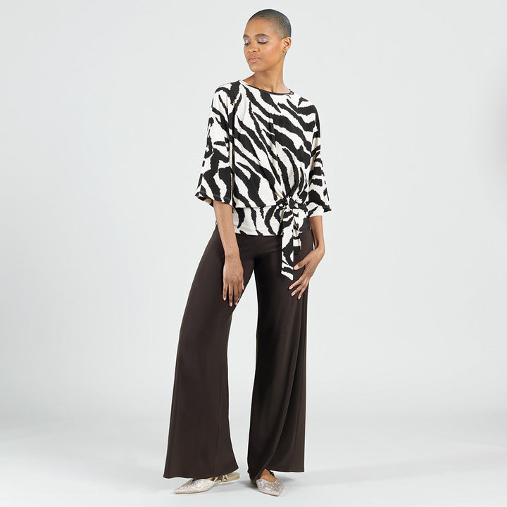 Cozy Knit - Side Tie Sweater Top - Zebra - Final Sale – Clara Sunwoo