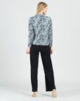 Pleat Knit - Ruched Drape Top - Leopard Print - Final Sale!