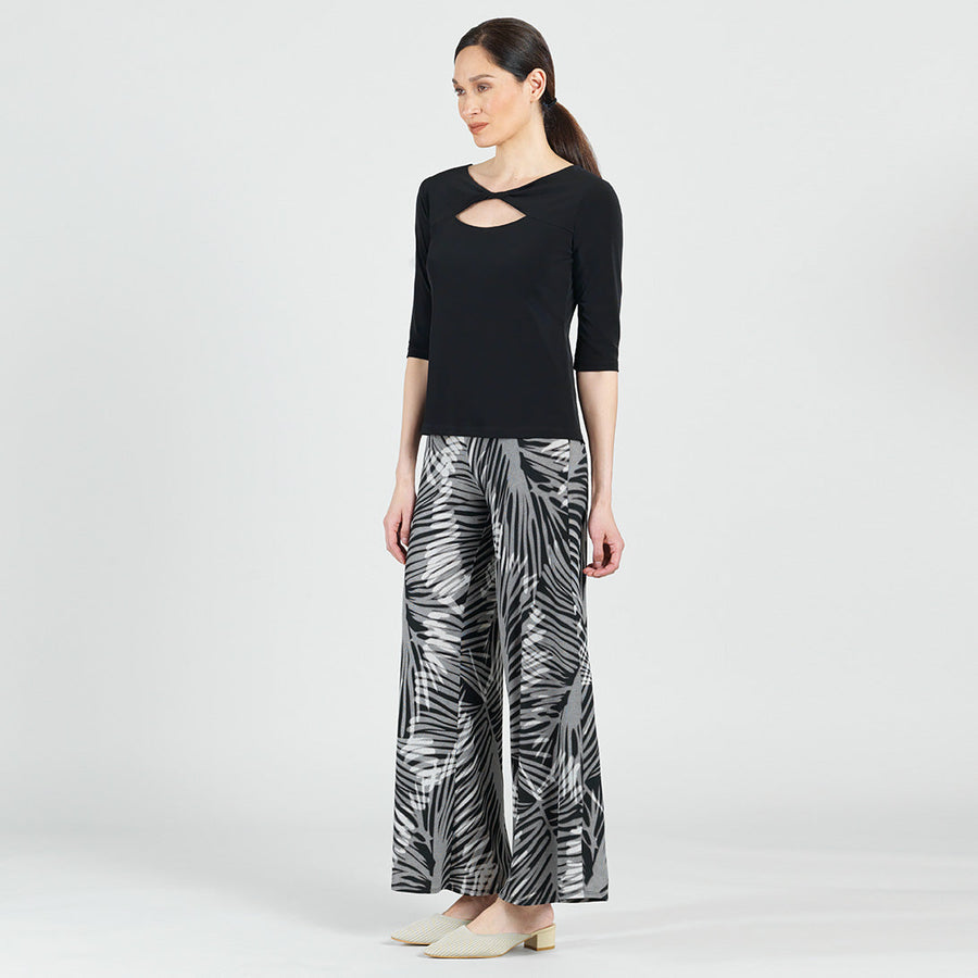 Reversible Twist Cut Out Top - Black