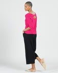 Reversible Twist Cut Out Top - Hot Pink - Limited Sizes- XS, XL