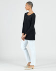 Signature Scoop Neck Tunic - Black