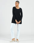 Signature Scoop Neck Tunic - Black