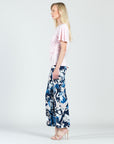 Side Cinched Flounce Sleeve Top - Rose - Final Sale!