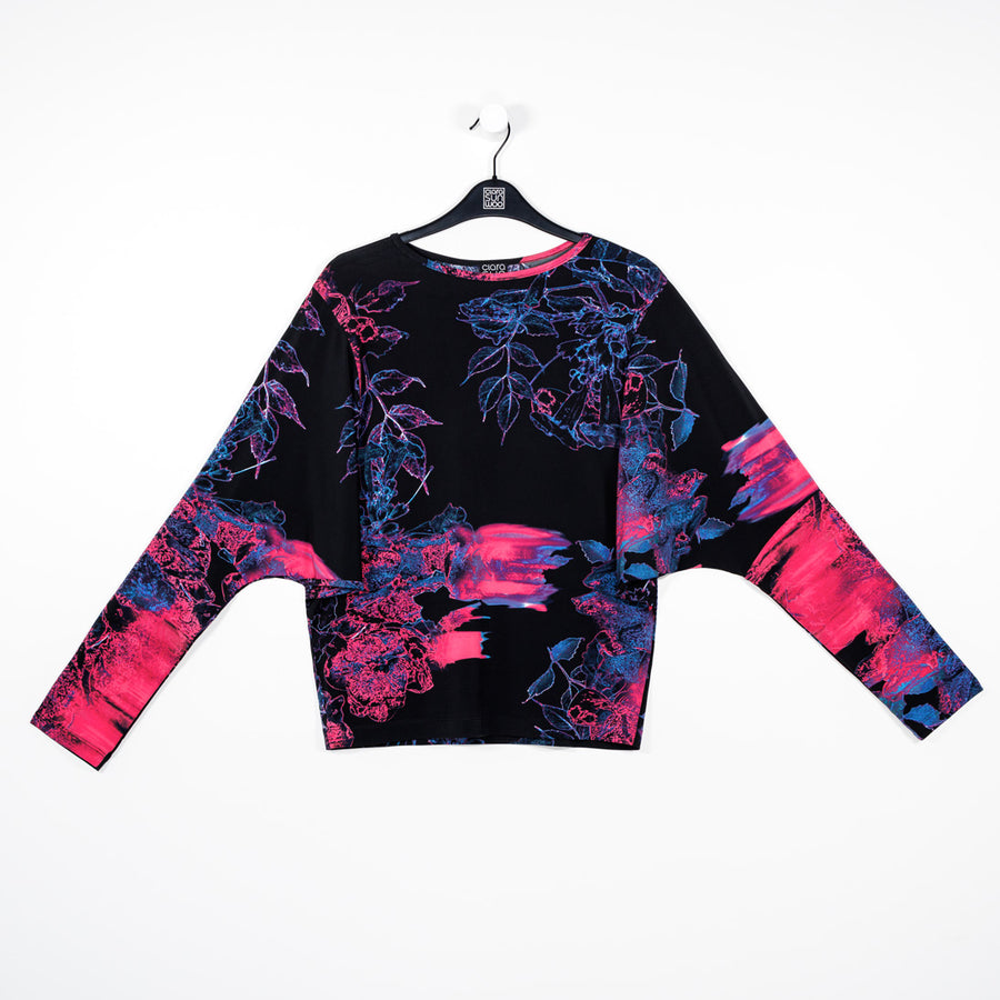 Dolman Sleeve Top - Electric Floral - Final Sale!