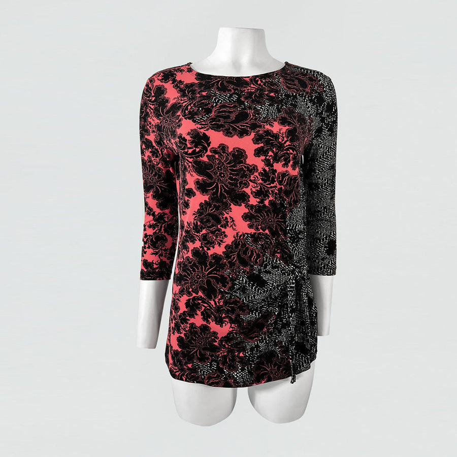 Side Tie Tunic - Mixed Media - Final Sale!