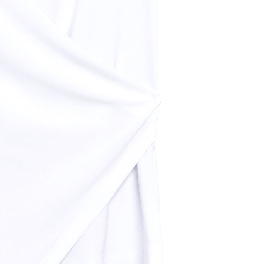 Crossover Faux Wrap Top - White - Final Sale!