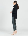 Ribbed - Hi-Low Sweater Top - Black - Limited Sizes!