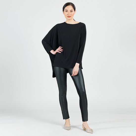 Poncho Sleeve Tunic - Black - Final Sale! – Clara Sunwoo