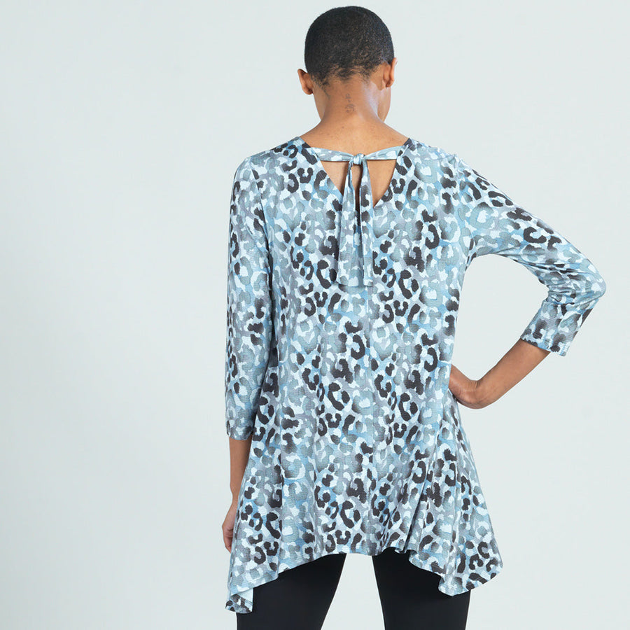 Soft Pleat Knit - Back Tie Tunic - Leopard - Final Sale!