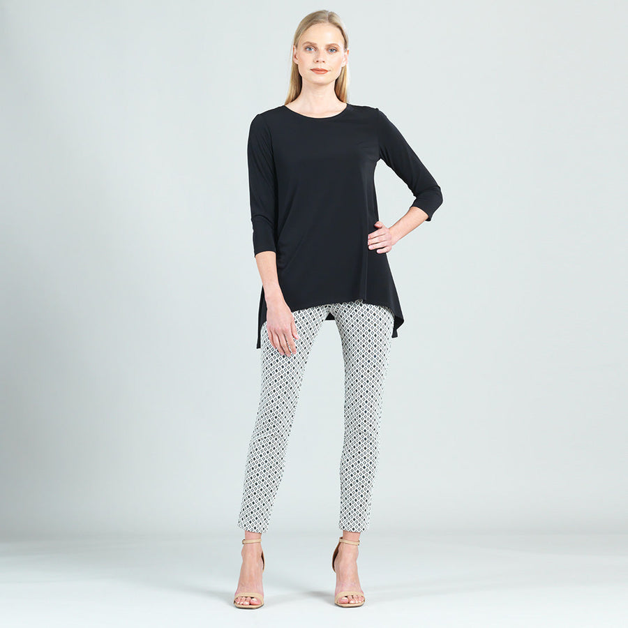 Solid Back Tie Tunic - Black - Final Sale!