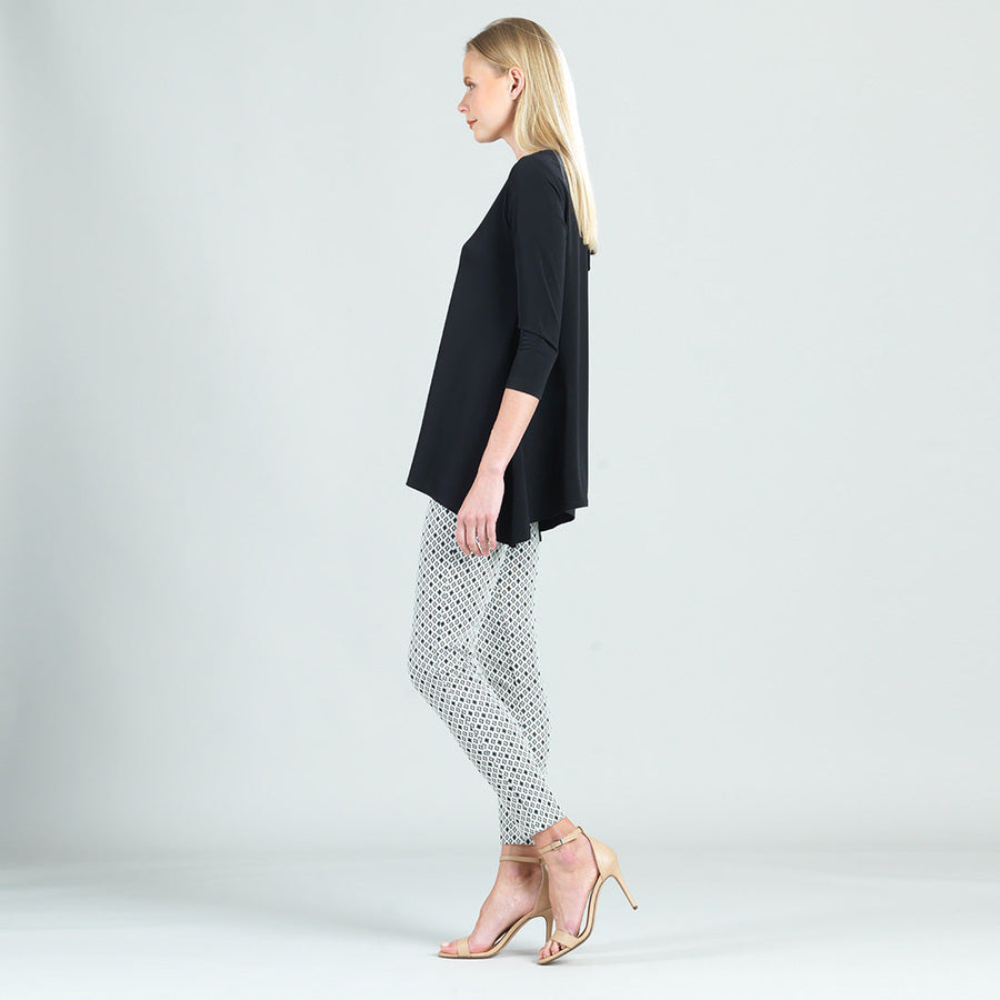 Solid Back Tie Tunic - Black - Final Sale!