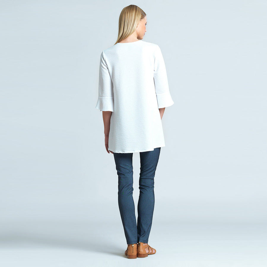 Textured Knit - V-Neck Tulip Sleeve Tunic - Final Sale!