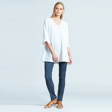 Textured Knit - V-Neck Tulip Sleeve Tunic - Final Sale!