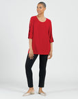 Ladder Sleeve Tunic - Red - Final Sale!