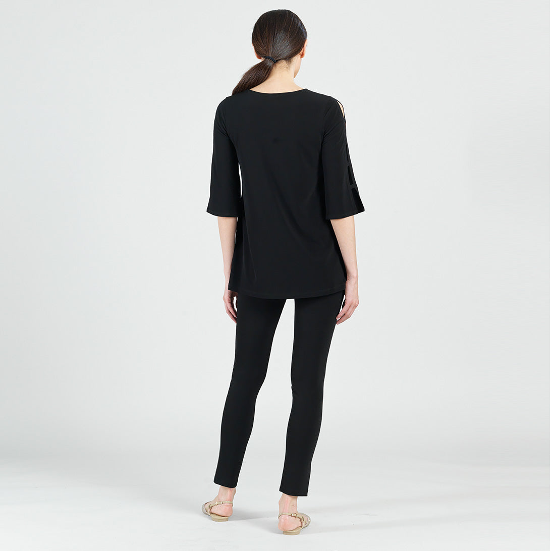 Ladder Sleeve Tunic - Black - Limited Sizes! – Clara Sunwoo